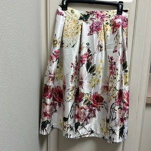 Floral Skirt Made In Italy